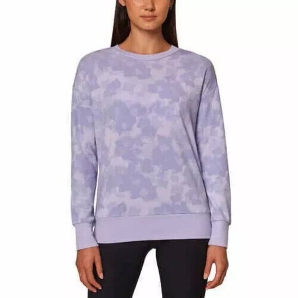 Mondetta Tops - Mondetta Women's Size Medium Purple Printed Tencel Modal Soft Sweatshirt NWT